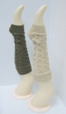 Leg warmer with raised pattern