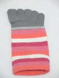 ladies designed 5 toe sock